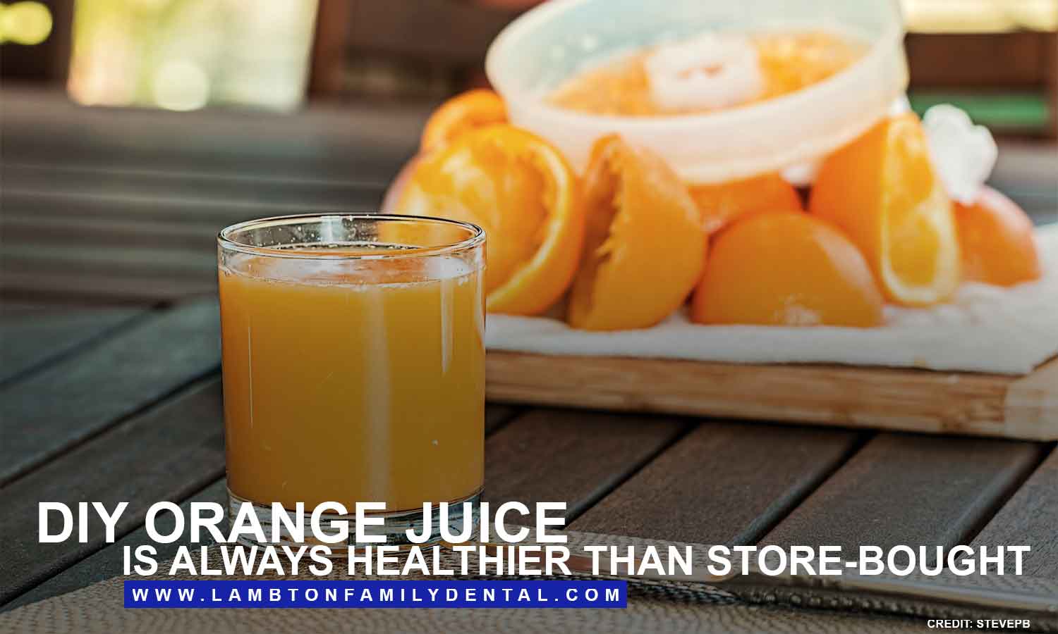 DIY orange juice is always healthier than store-bought