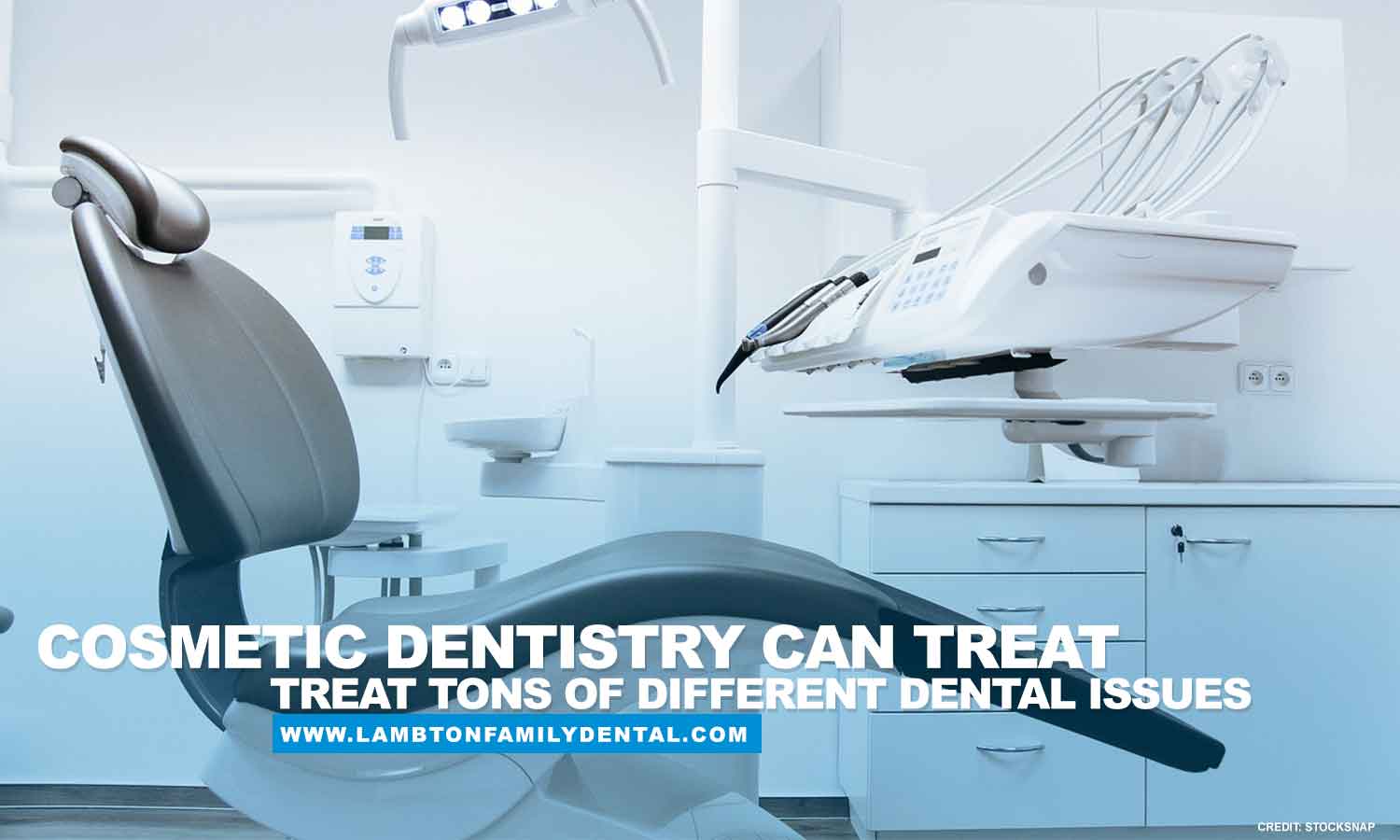 Cosmetic dentistry can treat tons of different dental issues
