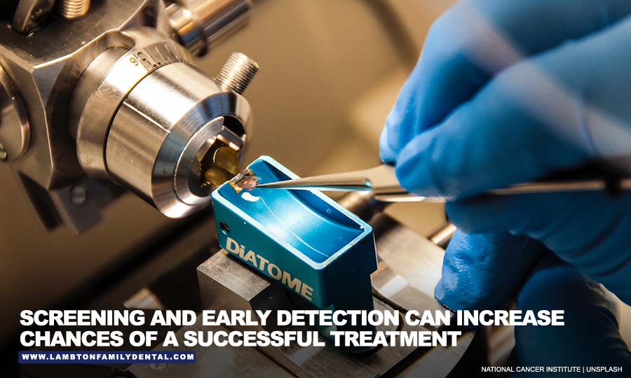 Screening and early detection can increase chances of a successful treatment