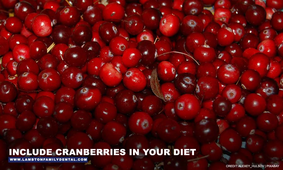  Include cranberries in your diet